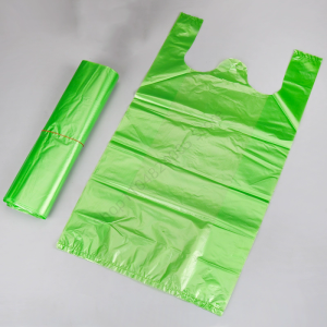 100 Cái Túi Nhựa Xanh Dùng Một Lần Có Tay Cầm Dùng Cho Đóng Gói Thực Phẩm Siêu Thị Mua Sắm Nhà Bếp & Phòng Khách