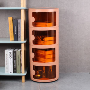 ตู้ข้างเตียงทรงกลมสีขาวเรียบง่ายแบบโมเดิร์นสุดเท่สำหรับโซเชียลมีเดียสไตล์สวีเดน สไตล์ไทน์ เฟอร์นิเจอร์สำหรับบ้าน