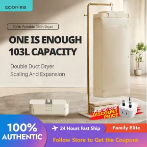 Edon Portable Cloth Dryer Mini Folding Garment Cloth Hanger Travel Clothes Dryer Machine H105A
