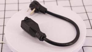 2 Pack Extension Cord 3 Prong Low Profile Angled Plug Power Extension Cable Heavy Duty 18AWG Grounded for Indoor Outdoor
