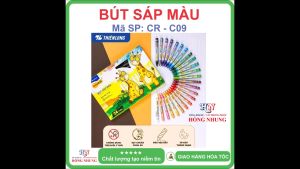 [SALE] Hộp 24 Bút sáp màu Colokit CR-C09 màu mịn dễ thương an toàn cho trẻ em.