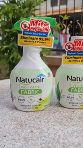 เนเชอแคร์ แฟบริค สเปรย์กำจัดและป้องกันไรฝุ่น99.9%ฆ่าเชื้อCV. NATUCAIR FABLIC 400mL