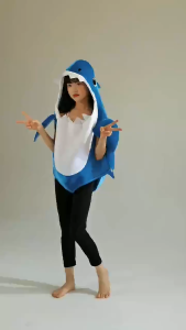 Kids Shark Costume – Toddler Animal Cosplay Outfit for Halloween & Stage Performance