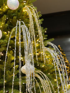 Christmas Decorations Gold Silver Tassel Ornament 60cm Christmas Tree Flash Diamond Decoration Christmas Festive Supplies