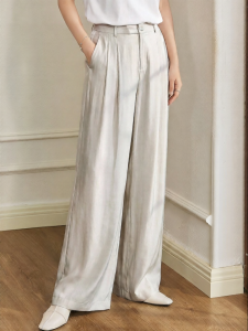 Roey s house | Business Casual Gray High Waist Wide Leg Pants