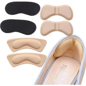 4 pairs Heel Insoles Patch Pain Relief Anti-wear Cushion Pads Feet Care Heel Protector Adhesive Back Sticker Shoes Insert Insole