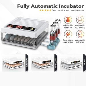 CELOGLO 24~130 Eggs Incubator Digital Automatic Egg Incubator Fully Automatic Egg Incubator Thermostat Egg