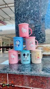 แก้วน้ำเด็ก มีฝาปิด ลายการ์ตูนลิขสิทธ์ ปิดแน่น 350ml แก้วน้ําเด็ก แก้วน้ําเด็ก การ์ตูน - Lazada