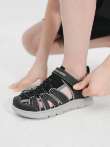 Skechers สเก็ตเชอร์ส รองเท้าแตะ เด็กผู้ชาย C-Flex 2.0 Sandals - 400041L-BKGY