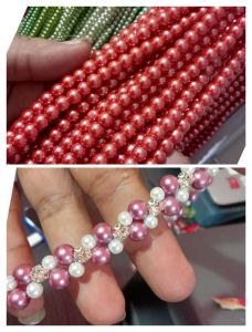 mutiara ranngkai per 25 cm/custom mutiara rangkai