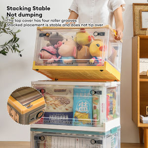 Portable Transparent Storage Box Foldable Storage Cabinet Multipurpose Multipurpose Storage Cabinet Storage Organizers