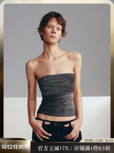 เสื้อครอปสตรีทสไตล์ใหม่ โชว์รูมพลัส เสื้อกั๊กถักแขนกุดแบบเกาะอกสำหรับผู้หญิง ทรงเข้ารูป สไตล์หวานๆ สไตล์เกาหลี