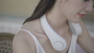 Neck Fan Portable Bladeless USB Rechargeable Mute Sports Fans for Outdoor Ventilador Portatil Abanicos Cooling