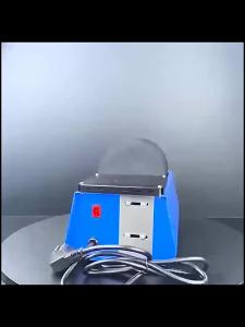 230V Rubber Tumbler Jewelry Polishing Machine Gold Silver Gemstone Finishing Grinder Household Metal Precision Polisher