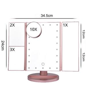 Folding Lighted Makeup Mirror