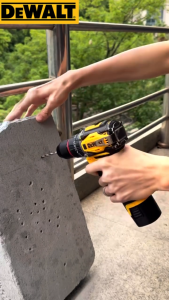 Dewalt 88V Cordless Drill Brushless Impact Drill with Double Bearing System High Torque LED Light and 24 Accessories