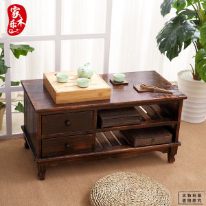 Paulownia Wood Tea Table Tatami Low Table Bay Window Balcony Tea Room Tea Ceremony Chinese Studies Casual Solid Wood Chinese Tea Table