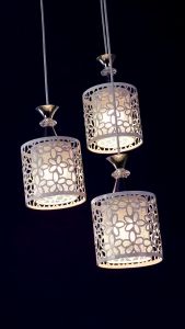 3 Lampu Hias LED Gantung Mewah Motif Bunga 3 IN 1