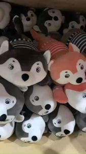 Chăn Gối cho bé yêu gối có kèm mền hình thú thỏ cún ngựa yêu