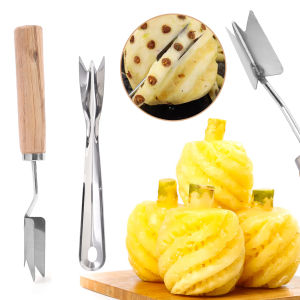 Multi-purpose Pineapple Corer Slicer Stainless Steel Strawberry Huller Fruit Peeler Slicer Cutter Household Kitchen Accessories