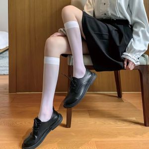 ถุงน่องบางโปร่งแสงสำหรับผู้หญิงหญิงสาว ถุงเท้าเสื้อเดีย สีดำสีขาว เซ็กซี้ ถูกรู้ดี สำหรับฤดูใบไม้ ถูกถูกถุง ถูกถูกรู้ดี