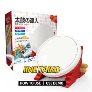 IINE Taiko Drum Master Compatible Nintendo Switch/PS4/PC