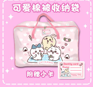 Túi Đựng Chăn Du Lịch Dung Tích Lớn Chống Thấm Nước Túi Đựng Đồ Dùng Gia Đình Túi Đựng Quần Áo Hoạt Hình Cho Nữ Túi Đựng Chăn Cotton