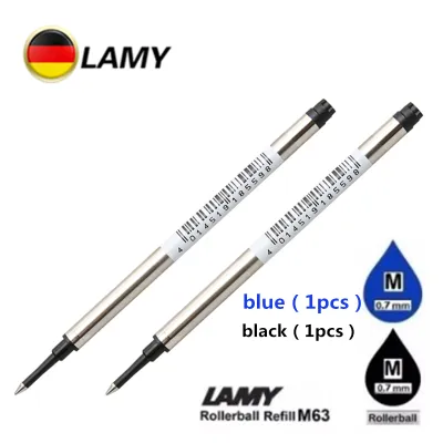 LAMY M63 ไส้ปากกาลามี่ 2 ชิ้น โรลเลอร์บอล หมึกดำ น้ำเงิน