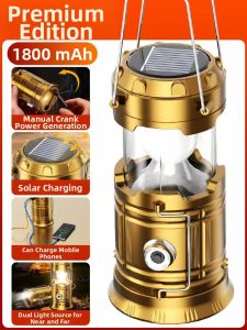 RTN | Outdoor Solar and Hand-crank Emergency Camping Lantern