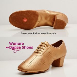 WUNUO | Womens Adult Mid-Heel Soft Sole Latin Dance Shoes
