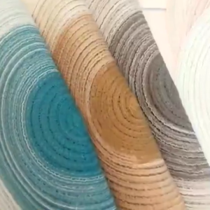 12PCS Placemat Woven Cotton Round Placemat For Dining Table Washable Heat Resistant Coaster non-slip Linen Braided Cup Mat