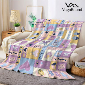 Chăn Flannel Phối Vải Vintage Ấm Áp Mềm Mại Trang Trí Halloween Giáng Sinh Dùng Được Quanh Năm Quà Tặng Ấm Cúng 100% Polyester Chất Liệu Lông San Hô.