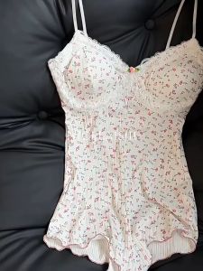 SatisfClothe 🌜🌜ชุดนอนเซ็กซี่ ลายดอกไม้ ผ้านิ่มเด้ง ส่งไวจากไทย H9310