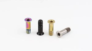 MUQZI 2PCS Rear Derailleur Pulley M5 Screws MTB Road Bike Jockey Wheel Titanium Alloy Bolts Bicycle Accessories