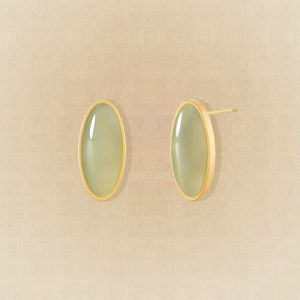 Jade Earrings Delicate Design