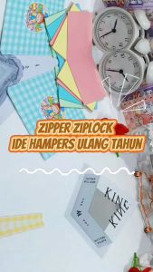 Zipper Bening Motif Tas Ransel Unik Lucu Bahan Plastik PVC Ziplock Ready 2 Ukuran Besar dan Kecil / Goodie Bag Plastik Model Zipper Transparan Harga Super Murah Bisa Grosir dan COD Kualitas Terbaik