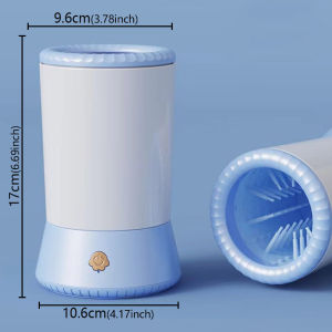 Pet Portable Dog Paw Washer Automatic Pet Paw Massage Quick Cleaner for Easy and Effective Muddy Paw Cleaning for Dogs and Cats