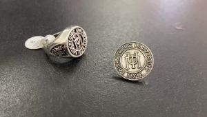 Fashion Vintage Cthulhu Ring Retro H.P. Lovecraft Miskatonic University Class Rings for Men Women Cosplay Jewelry Gift