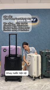 Vali Khung nhôm Du Lịch tay cầm tiện lợi Kéo Khóa Sập TSA  7001 vali xách tay máy bay Vali Du Lịch Khung Nhôm Khóa Sập Vali khung nhôm