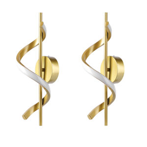 【Hàng mới】 trang trí hành lang lối đi trong nhà đầu giường phòng ngủ khách Đèn gắn tường xoắn ốc hiện đại