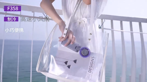 【SG Seller】Mini Handheld Fan Air Cooling Fan 4000mAh Turbo Fan Portable LED Display USB Rechargeable Fan