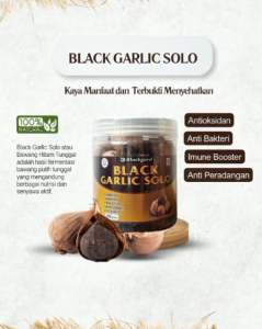 Black Garlic Solo Bawang Hitam Tunggal Premium 220 Rasa Manis | Kaya Manfaat | Alami | HALAL