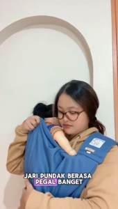 (SNI) Gendongan Bayi Instan Bahan Katun Tex / New Born Gendong Samping Kaos Busa Instant Premium Kiosbalitafawa