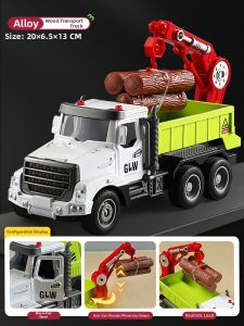 MABAOMABAO | Wood Transport Toy Truck Engineering Vehicle Large