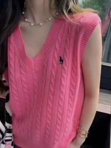 เส้นด้ายขนสัตว์แท้ 100 สำหรับถักไหมพรม ขนสัตว์ เสื้อกั๊ก ลำลอง คอวี แขนกุด แฟชั่นสวมใส่สบายๆ สไตล์ลำลอง งานปัก เรียบหรู ดีไซน์