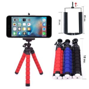 ขาตั้งกล้องฟองน้ำสำหรับถ่ายภาพมือถือ ขาตั้งกล้องสำหรับโทรศัพท์มือถือ ที่ยึดกล้องมือถือ ขาตั้งกล้องแบบขาเดียวสำหรับสมาร์ทโฟน