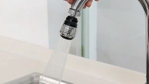 หัวก๊อกน้ำฝักบัวประหยัดน้ำเพิ่มแรงดันหมุนได้ 360 องศา MA-J-203S | Topshome