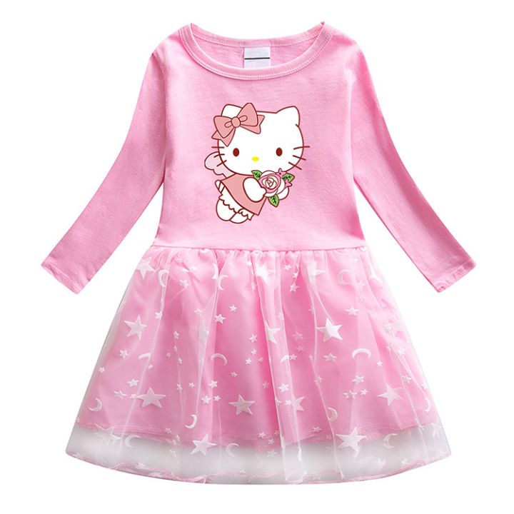 Mèo Bông Hello Kitty Váy Yếm | Gấu Bông Teddy
