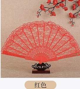 Elegant Vintage Gatsby Retro Lace Handheld Folding Fan For Dancing Event