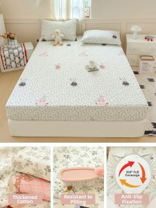 MENGWEIJUE | Soft and Safe For Babies 100 Cotton Bed Skirt